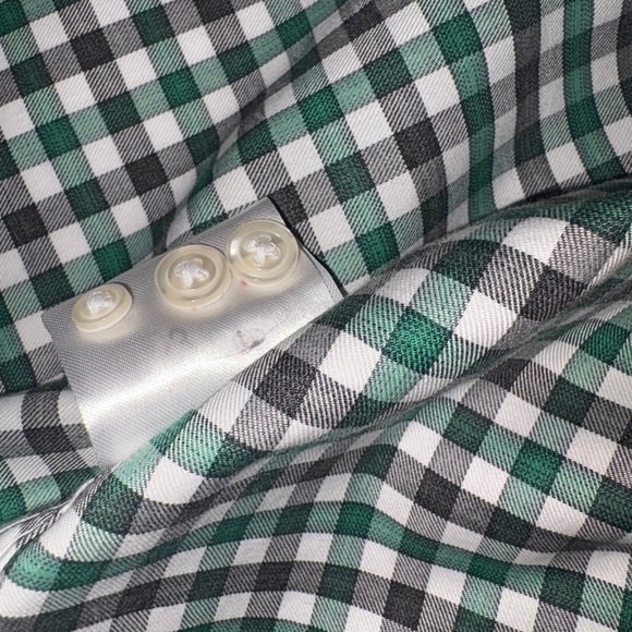 Egara XL Green Checkered Button Down Long Sleeve Shirt - Picture 9 of 12